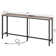 Console Table with Power Outlet Narrow Entryway Table