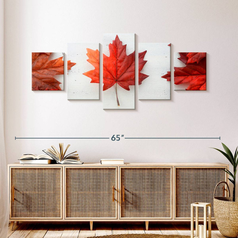 Maple Leaf, 24" H x 55" W
