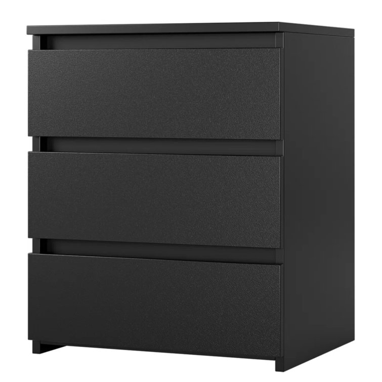 17.7" W 3-Drawer Nightstand with 2 Outlets & USB Ports