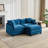 Modern Upholstered Comfy Cloud Couch Ottoman-826767288