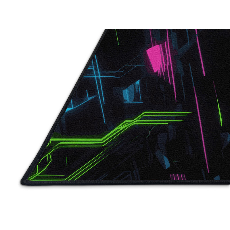 Hyper Wave Rug, Rectangle 4' x 6'