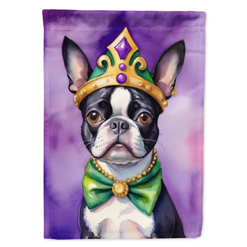 Double Sided 15.5'' H x 11.25'' W Polyester Mardi Gras Garden Flag
