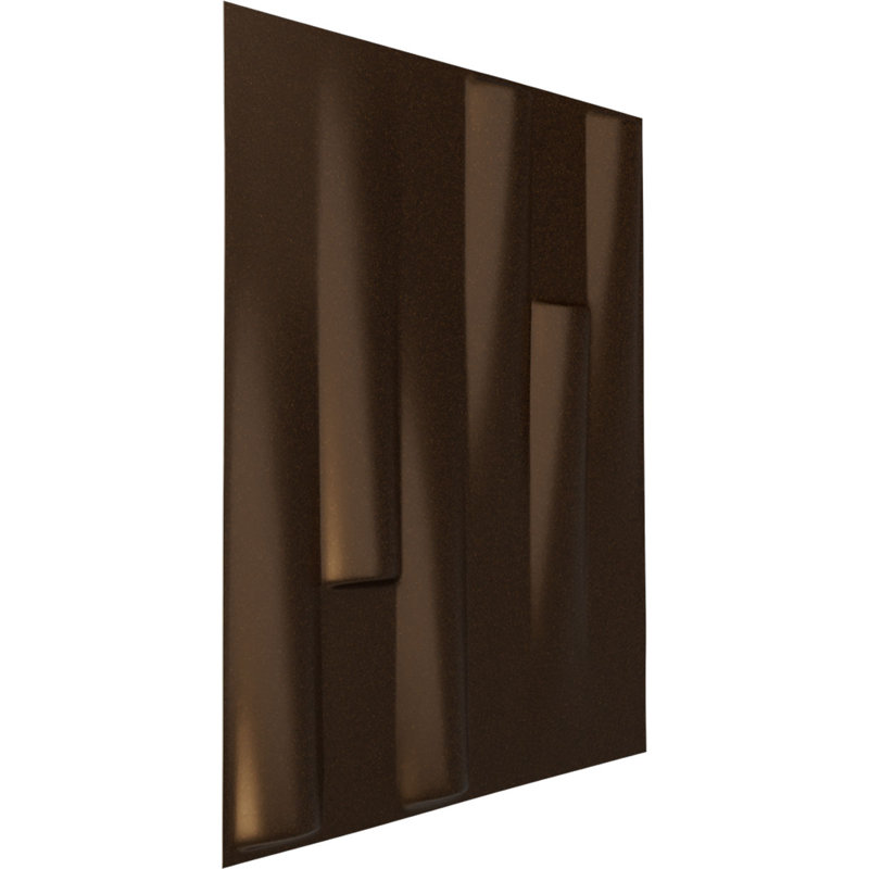 Panneau mural décoratif 3D EnduraWall de Hamilton l 19 5/8 po x H 19 5/8 po, laiton antique métallique (couvre 2,67 pieds carrés)