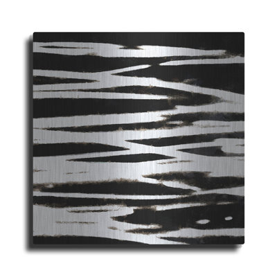 Streaking Paths 4' by Alonzo Saunders Metal Wall Art