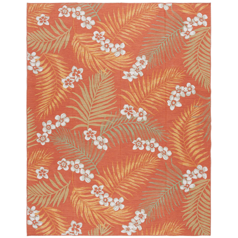 Odige Sunrise Performance Floral Indoor/Outdoor Area Rug, Rectangle 8' x 10'