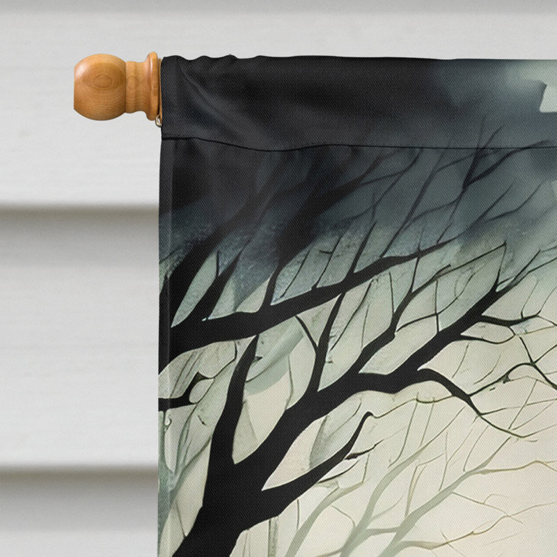 Drapeau de maison d'Halloween gobelins effrayant