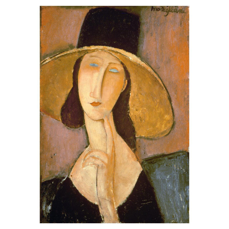 Tête de femme par Amedeo Modigliani - estampe numérique, H 40 po x l 32 po