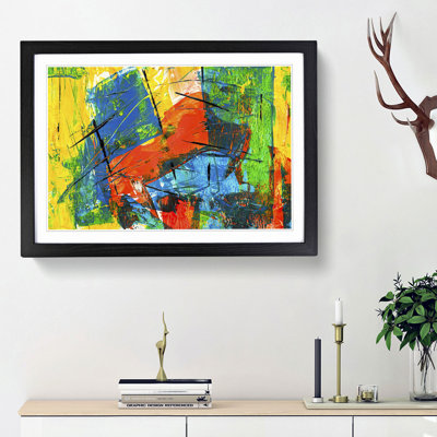 Abstract Art Painting Vol.185 by S.Johnson - Framed Print