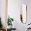 Dante Oval Stainless Steel Beveled Mirror-43046307