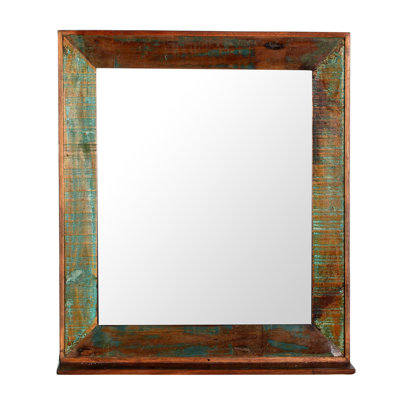 Valeri Flat Vanity Mirror with Shelves