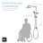 Fennocasa Polaris Rain Shower System, 8” Rainfall Shower Head, 1.8 GPM-99123524