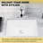 RENIST 14.96" Ceramic Undermount Bathroom Sink with Overflow-93609335