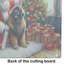Planche à découper en verre Leonberger and Santa Claus