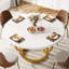 Round Metal Base Dining Table-855039942-855039945
