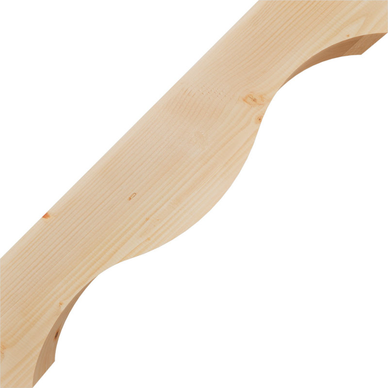 Attelle de genou Funston, Sapin de Douglas, Lisse, H 34 po x l 5,5 po x P 34 po