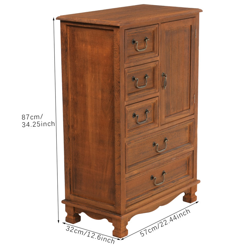 Bedroom Storage Cabinet with 5 Drawers | Wayfair Deals