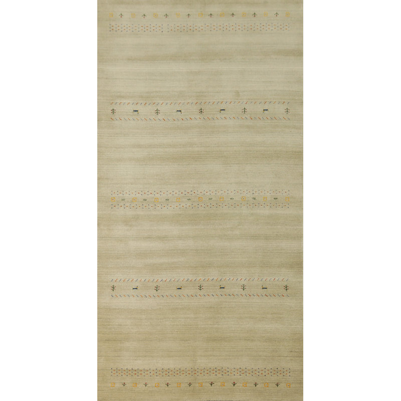 Tapis tribal fait à la main de style terre de Gabbeh 5 x 12
