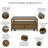 Drift Square Coffee Table With Casters