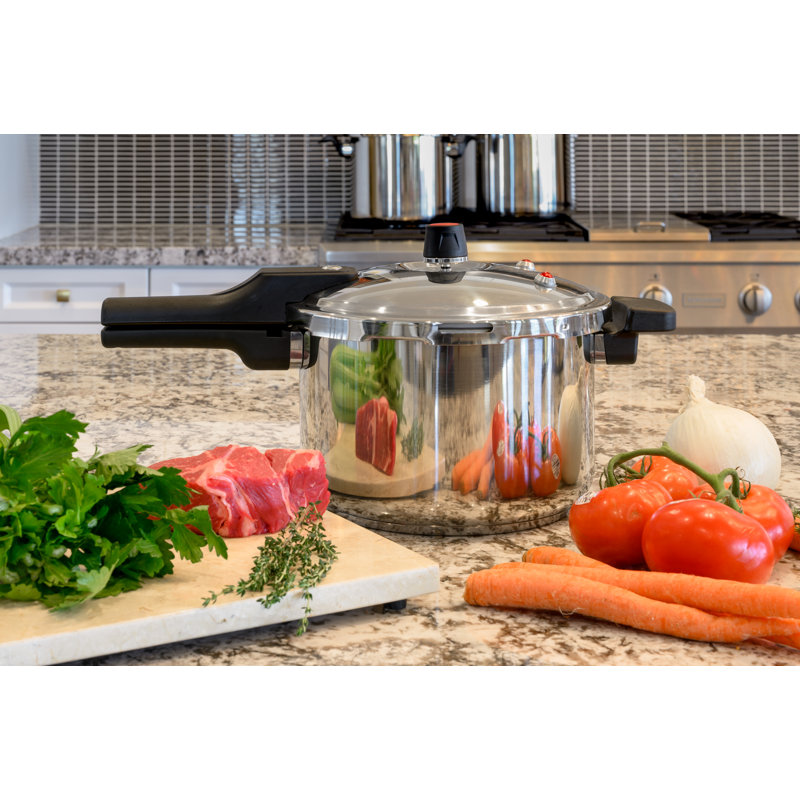 Barton 7.4 Quart Silver Stainless Steel Pressure Cooker