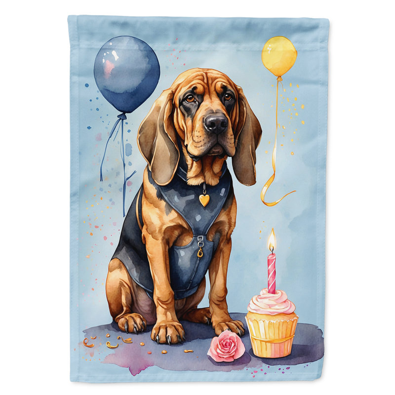 Drapeau de jardin «Happy Birthday», Limier