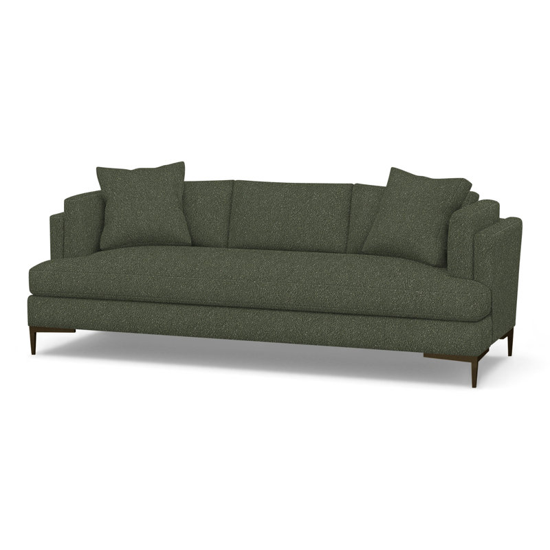 Aiden Upholstered 90.5'' Sofa, Antique Bronze, Rise Fern (Performance fabric) 1357-34