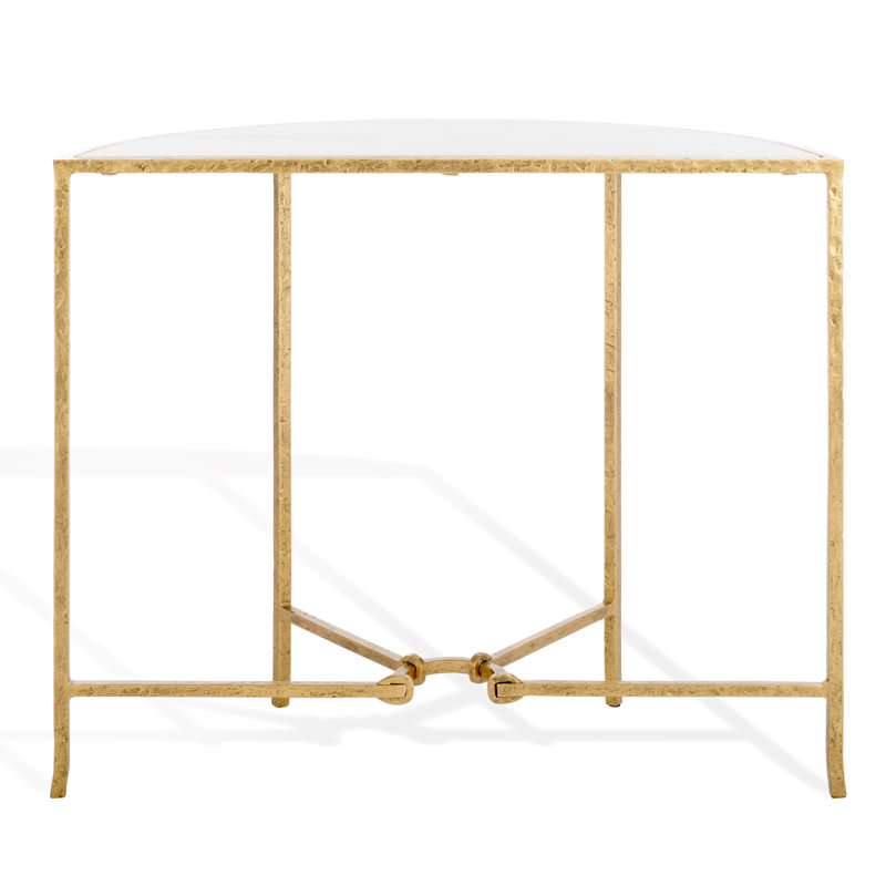 Markley Forged Metal Half Moon Console Table