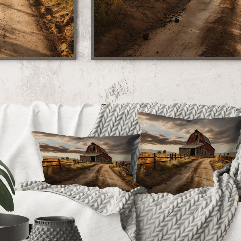 Coussin Barns Rustic Charm II - Barns, H 12 po x l 20 po