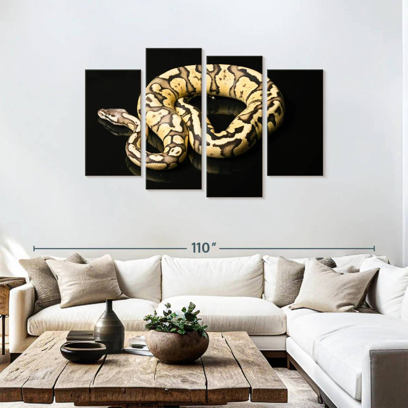 Brampt Female Python Snake, 48" H x 75" W