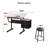 45.67'' x 23.6'' with Sewing Machine Platform