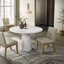 Diartis 5-Piece Dining Set, White/Ebony-648703670