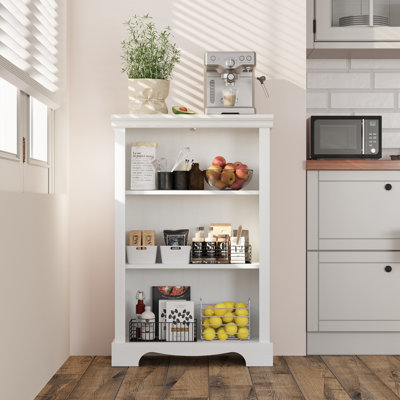 3-Tier Bookcase with Adjustable Shelf