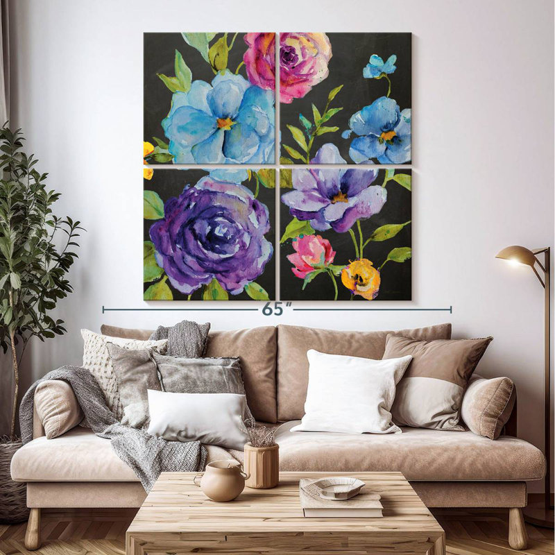 Mélange de fleurs Harnek Chalk, H 50 po x l 50 po