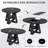 43"–59" Extendable Round Dining Table For 4-8,Oval Kitchen Dining Table With Storage,Black-68249650