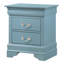 Table de chevet compacte sarcelle traditionnelle-421348388