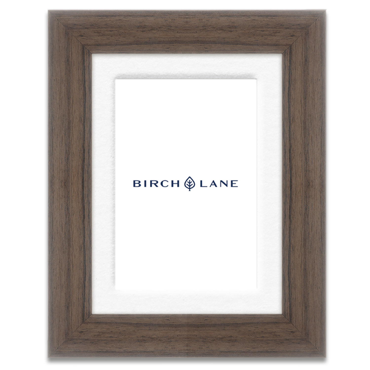 Arkhurst Wood Picture Frame with Mat, Walnut, 11" x 14", 5" x 7"