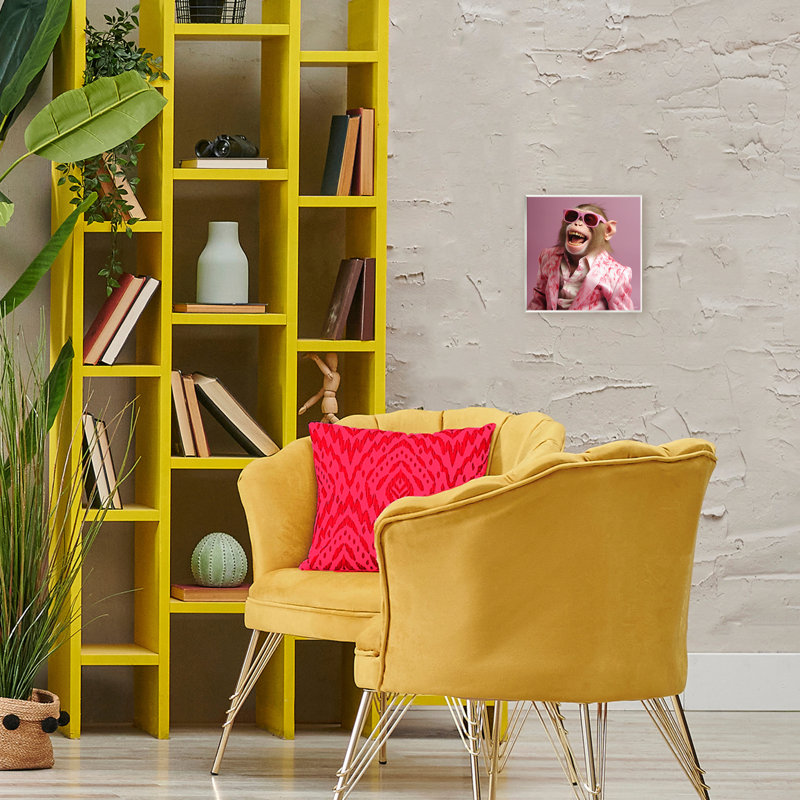 Plaque murale Hipster Monkey in suit, design par Roozbeh