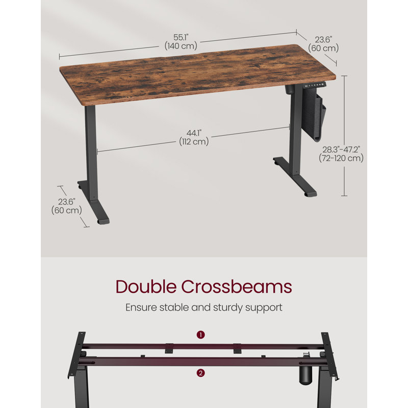 Adjustable Metal Base Standing Desk