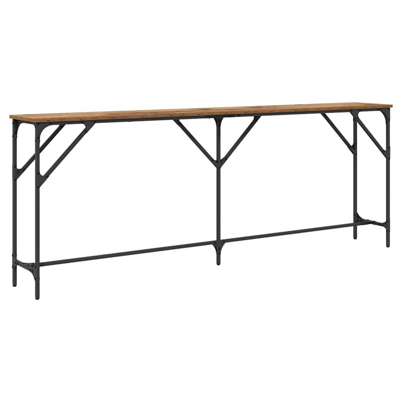 Console Table, Old Wood, 75cm H x 200cm W x 29cm D