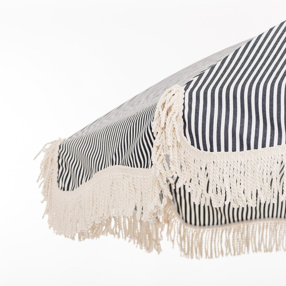 72'' Striped Outdoor Beach Umbrella, Lauren's Navy Stripe