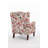 Accent Upholstered Chair with Retro Wood Legs