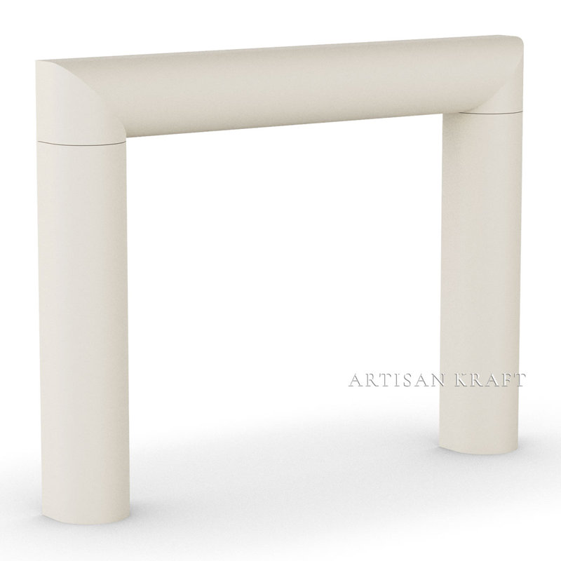 Encadrement de cheminée en pierre Aspen, H 50 po x l 60 po x P 8 po, Beige