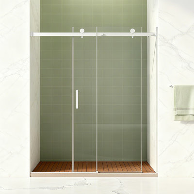Porte de douche sans cadre l 60 "x H 70"