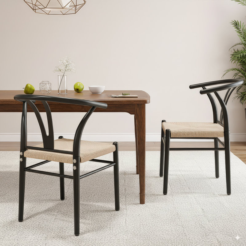 Fauteuil en papier, Beige/noir