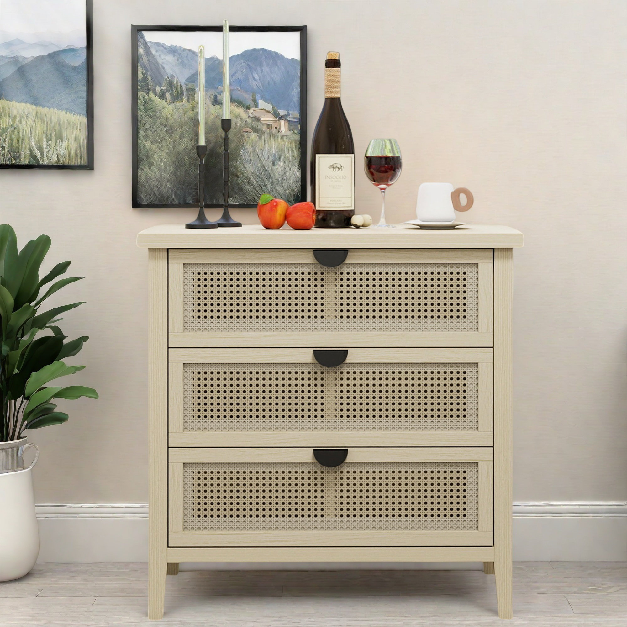 Bay Isle Home™ Accent Cabinet With 3 Drawers | Wayfair