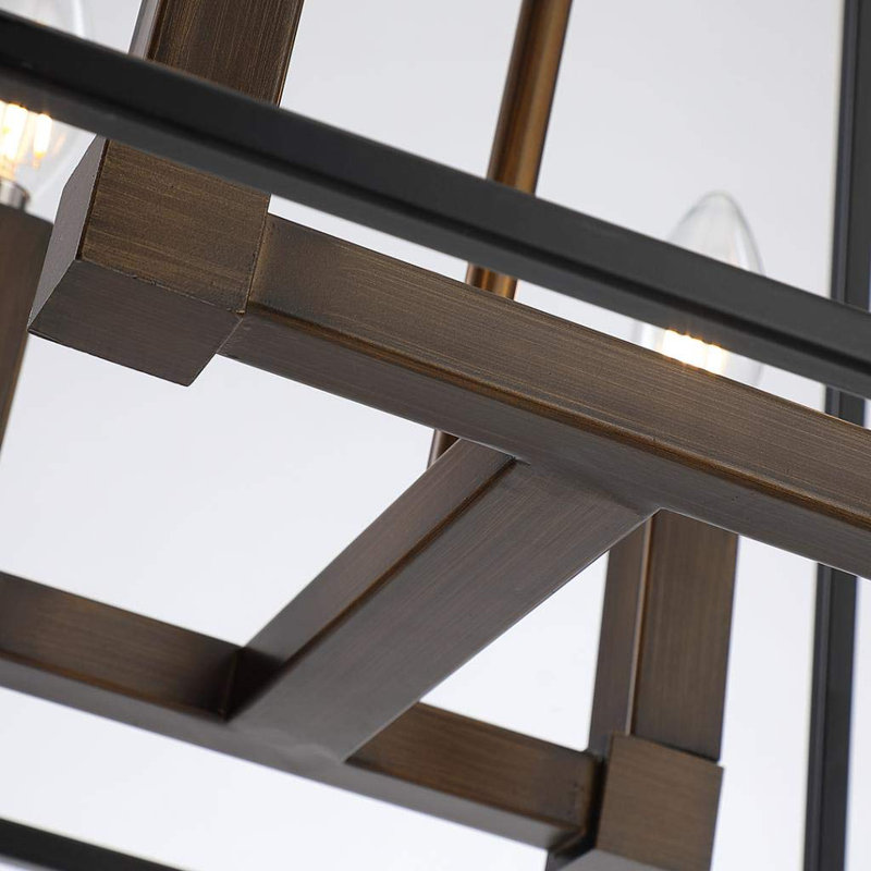 Luminaire suspendu rectangulaire lanterne Dzadur