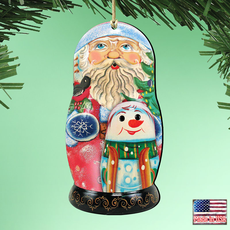 Ornement suspendu Tidaholm Santa Matreshka