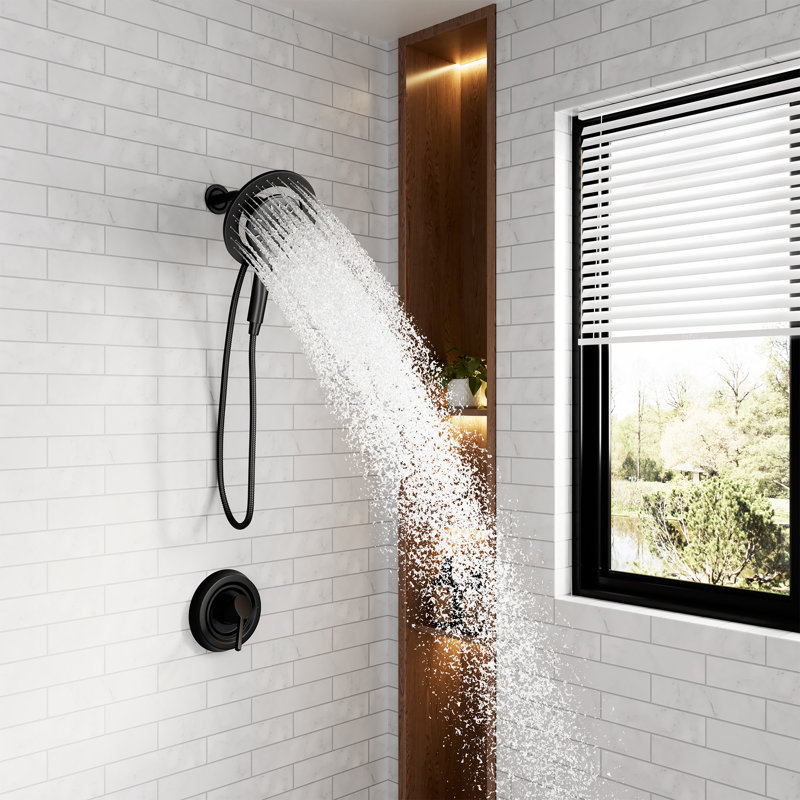 CASAINC Dual Shower Head with Magnetix Showerhead And Three-Function Handheld Shower Stystem