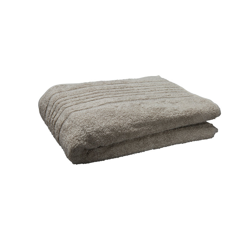 Hemish Jacquard Bath Towel, Brown