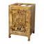 Meuble-lavabo en bois naturel sculpté à la main de 24 po