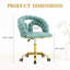 Chaise de bureau pivotante en velours-756362143